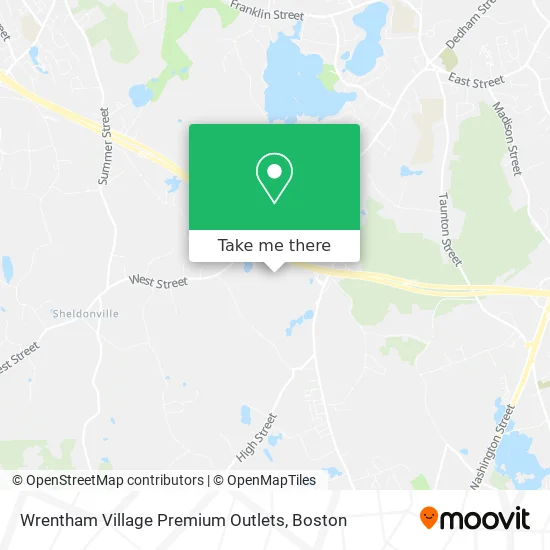 Wrentham Village Premium Outlets map