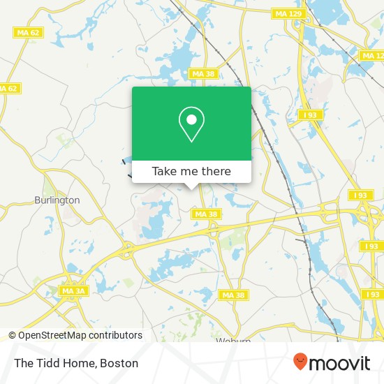 Mapa de The Tidd Home