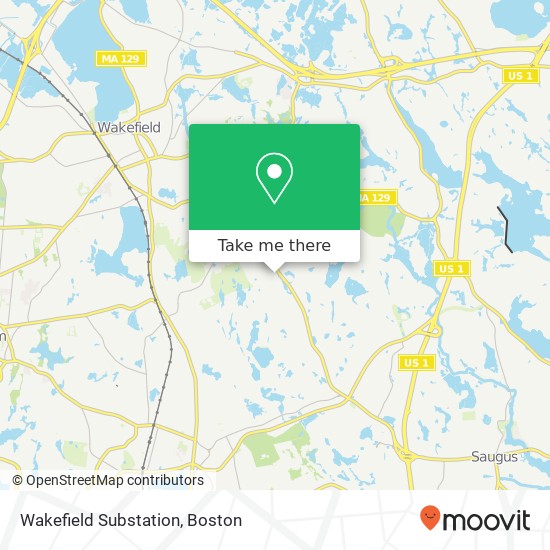Wakefield Substation map