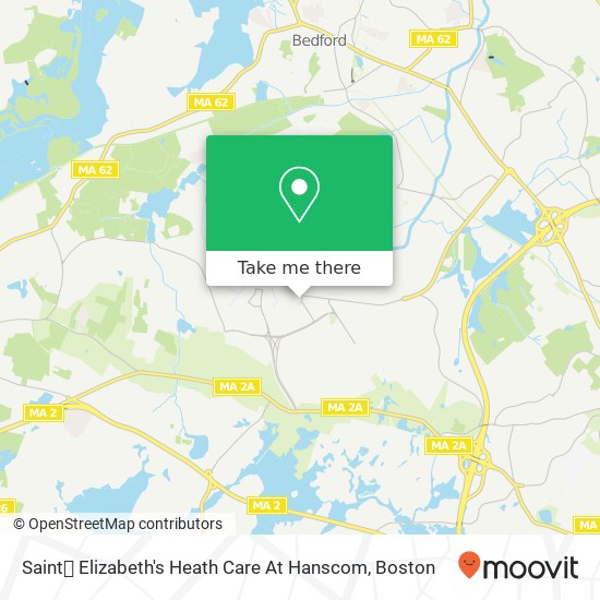 Saint Elizabeth's Heath Care At Hanscom map