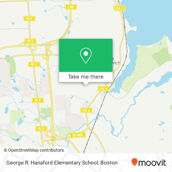 George R. Hanaford Elementary School map