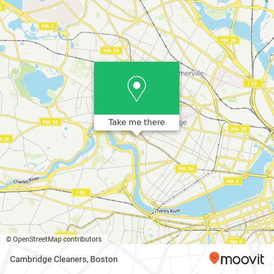 Cambridge Cleaners map