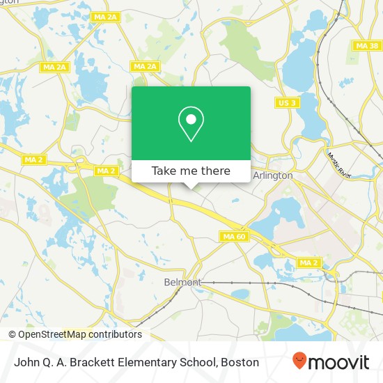 Mapa de John Q. A. Brackett Elementary School