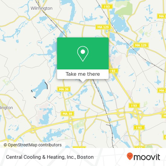 Central Cooling & Heating, Inc. map