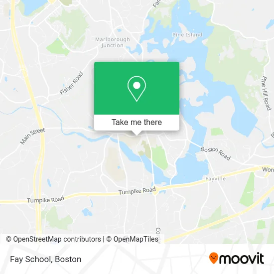 Fay School map