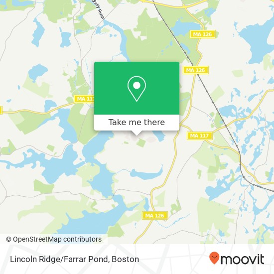 Mapa de Lincoln Ridge/Farrar Pond