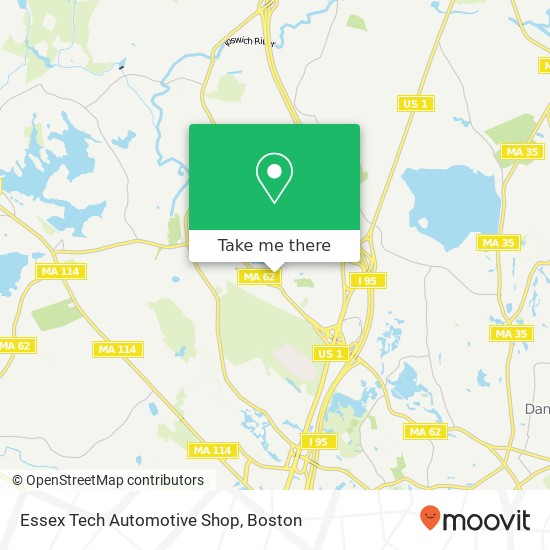 Essex Tech Automotive Shop map