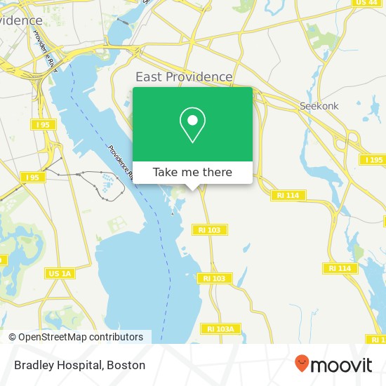 Mapa de Bradley Hospital