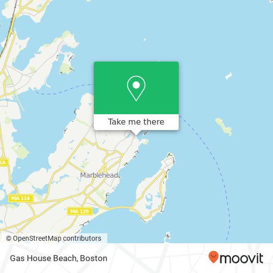 Gas House Beach map