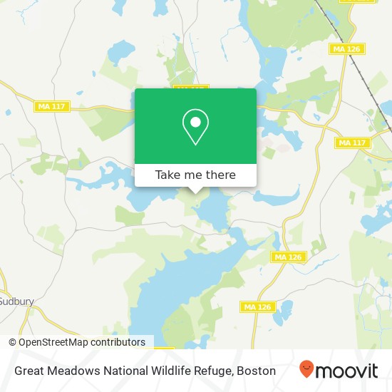 Great Meadows National Wildlife Refuge map