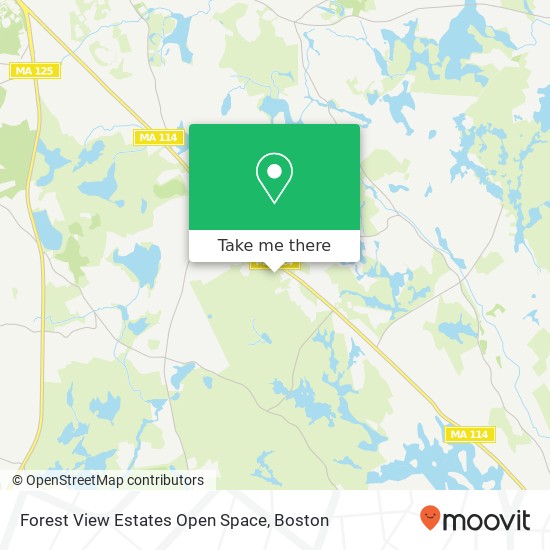 Mapa de Forest View Estates Open Space