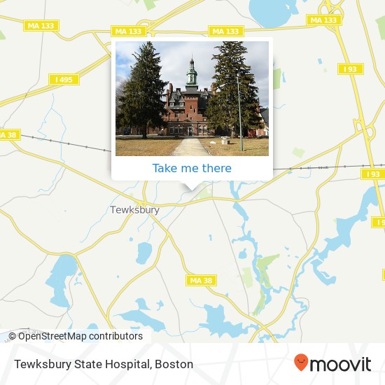 Tewksbury State Hospital map