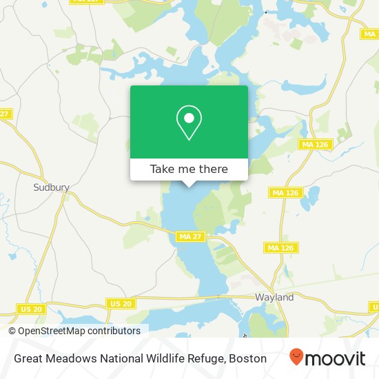 Mapa de Great Meadows National Wildlife Refuge