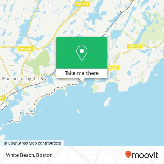 White Beach map