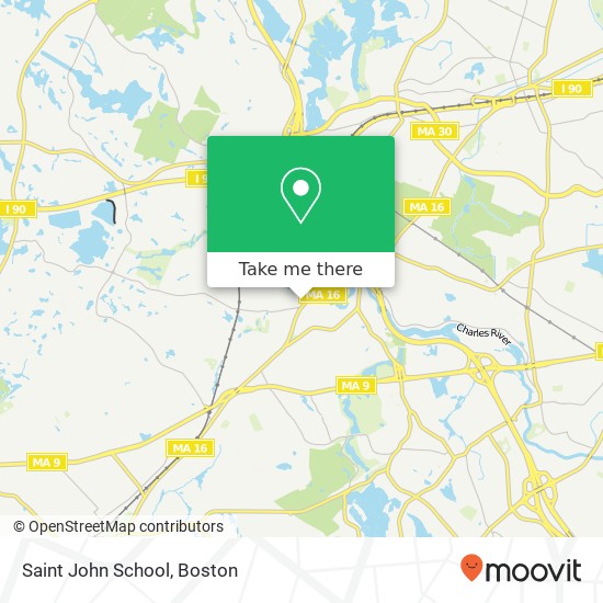 Mapa de Saint John School