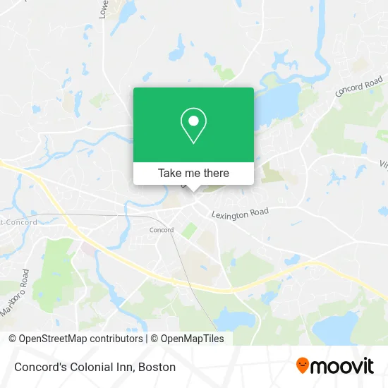 Concord's Colonial Inn map