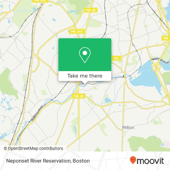 Neponset River Reservation map