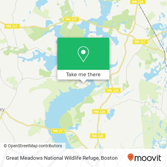 Mapa de Great Meadows National Wildlife Refuge