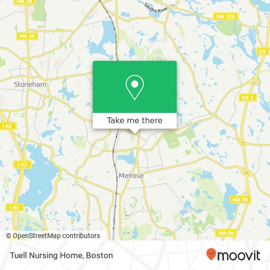 Tuell Nursing Home map