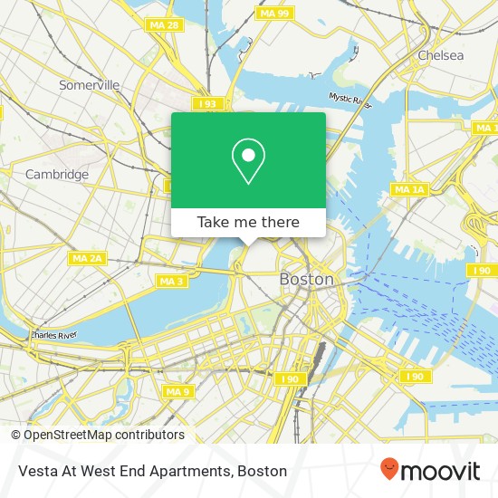 Mapa de Vesta At West End Apartments