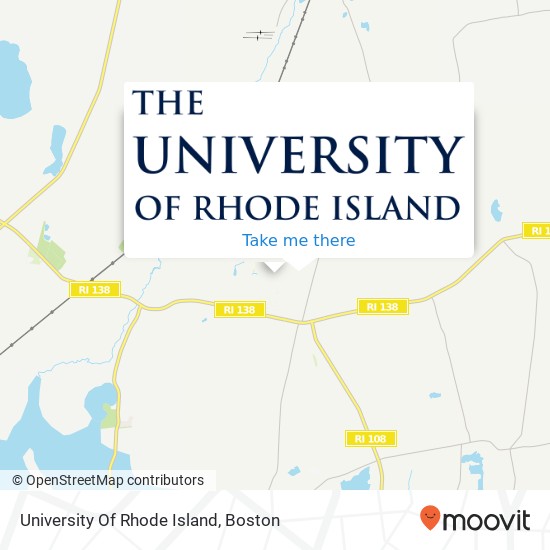 University Of Rhode Island map