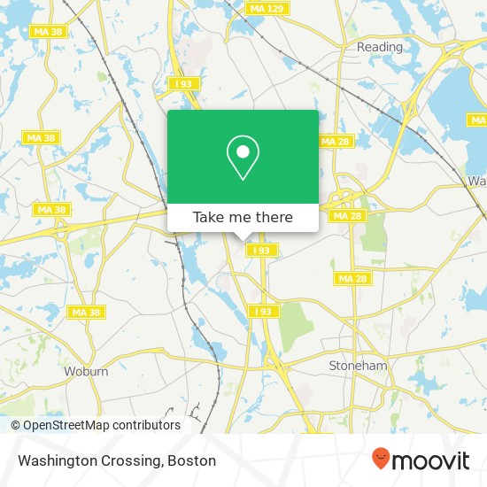 Washington Crossing map