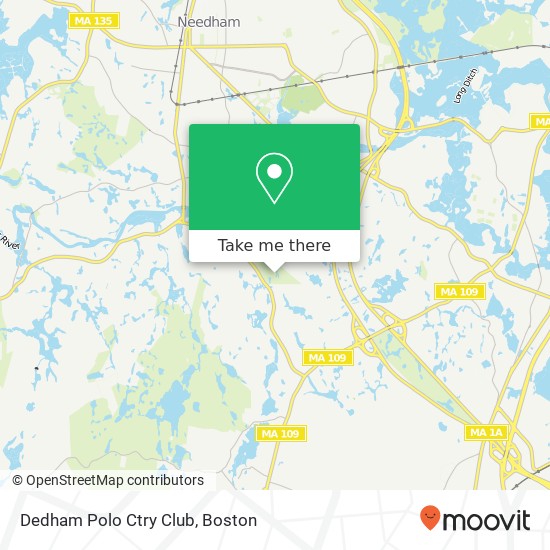 Dedham Polo Ctry Club map