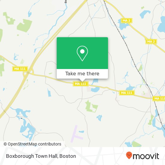 Boxborough Town Hall map