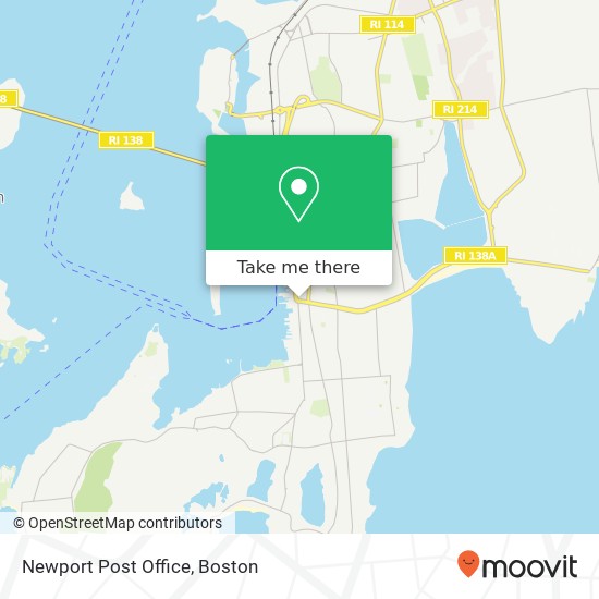 Mapa de Newport Post Office