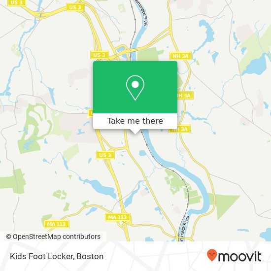 Mapa de Kids Foot Locker