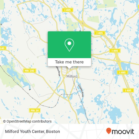 Milford Youth Center map