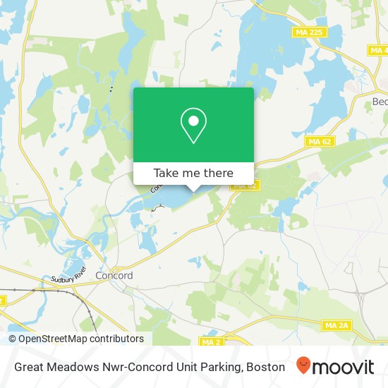 Mapa de Great Meadows Nwr-Concord Unit Parking