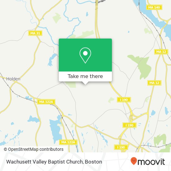 Mapa de Wachusett Valley Baptist Church