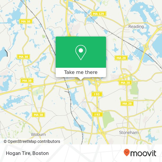 Hogan Tire map