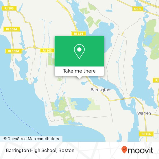 Mapa de Barrington High School