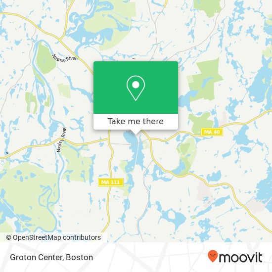 Mapa de Groton Center