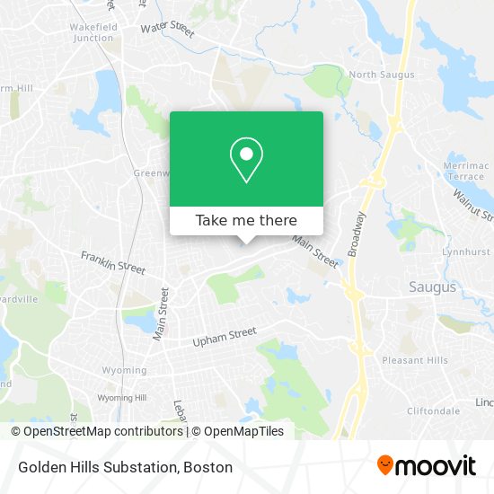 Golden Hills Substation map