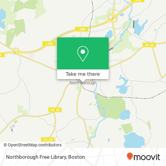 Northborough Free Library map