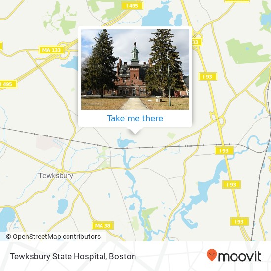 Tewksbury State Hospital map