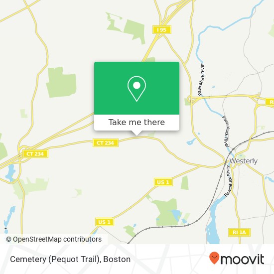 Cemetery (Pequot Trail) map