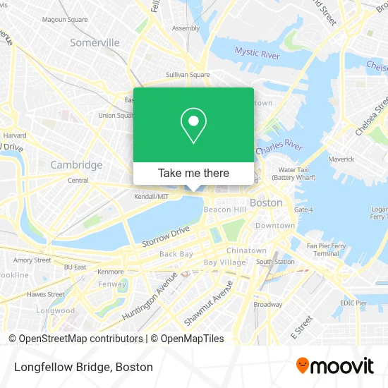Longfellow Bridge map