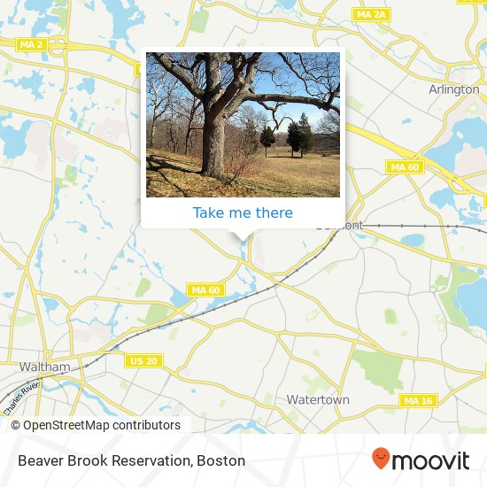 Mapa de Beaver Brook Reservation