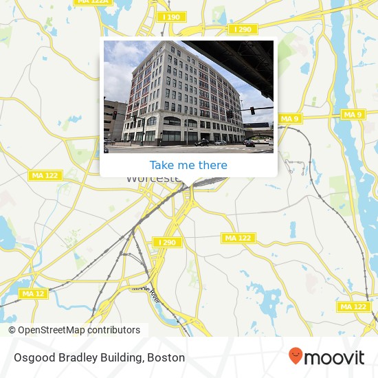 Osgood Bradley Building map