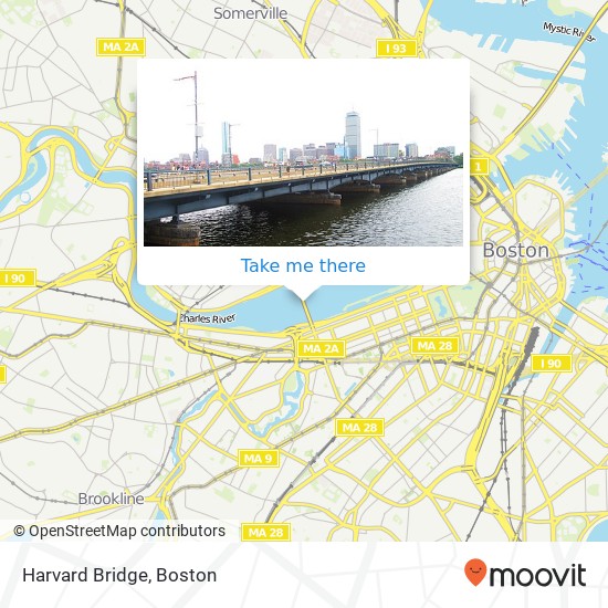 Harvard Bridge map