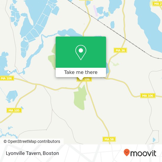 Lyonville Tavern map