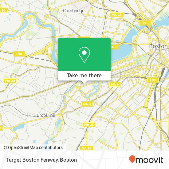 Mapa de Target Boston Fenway