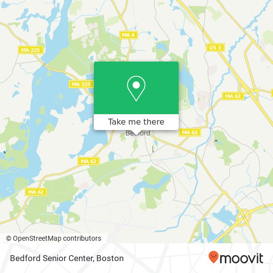 Mapa de Bedford Senior Center