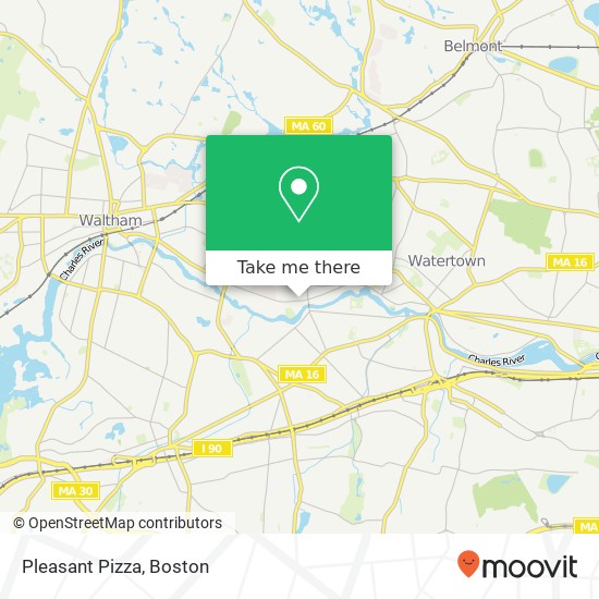 Pleasant Pizza map