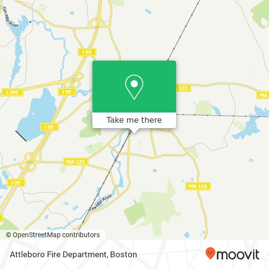 Attleboro Fire Department map