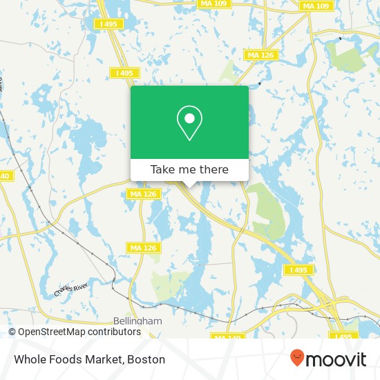 Mapa de Whole Foods Market